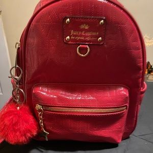 Adorable red Juicy Couture backpack!